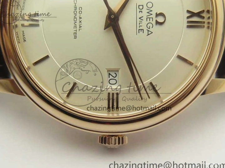 0507 Practical De Ville RG MKF 1:1 Best Edition Silver Dial RG Markers on Brown Leather Strap MIYOTA 9015 V 8049